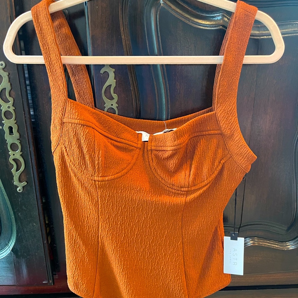 ASTR The Label burnt orange bodysuit
